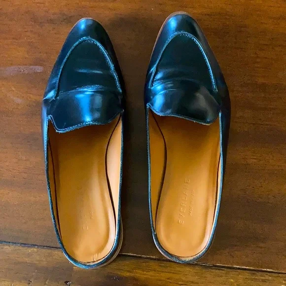 Everlane made in Italy Black Leather Loafers - Picture 3 of 5